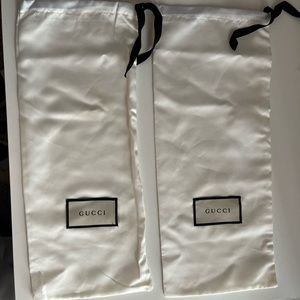 Authentic Gucci shoe dust bags Set of 2
